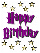 Front of Printable Birthday Greeting Card: Happy Birthday