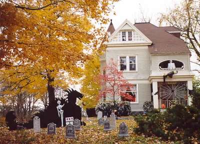 Halloween Decorated House
