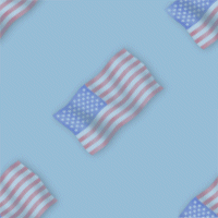 American Flag Wallpaper for Tiled Display